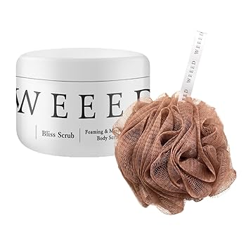 WEEEDブリススクラブ4点set WEEED 【WEEED ブリススクラブ 120g ＆ オリジナル泡立てネット